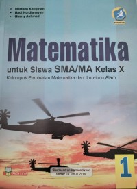 Image of Matematika Peminatan Kelas X - Buku SIswa