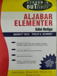 Image of Aljabar Elementer - Edisi Ketiga - Schaum\'s Outlines