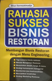 Image of Rahasia Sukses Bisnis Restoran : Membangun Bisnis Restoran dengan Menu Engineering