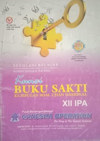 Image of Kunci Buku Sakti Kumpulan Soal Ujian Nasional XII IPA