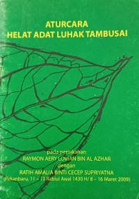 Image of Aturcara Helat Adat Luhak Tambusai